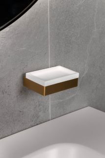 Мыльница Boheme Qubic 10723-MG золото матовое