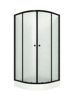 Душевой уголок Niagara Eco NG-003-14MT 80x80 см профиль чёрный стекло матовое