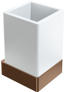 Стакан Boheme Qubic 10724-BRB брашированная бронза