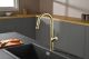 Смеситель для кухни AQUAme Cucina AQM9905BG с выдвижным изливом золото брашированное
