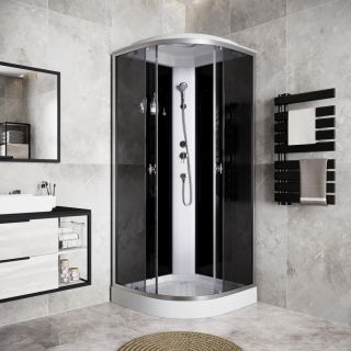 Душевая кабина Niagara Eco E80/13/TN 80x80 см профиль хром стекло тонированное