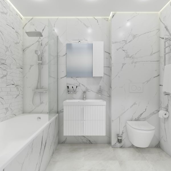 Подвесная тумба под раковину Санта Юпитер 700366 70 см белый