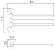 Полотенцедержатель Haiba HB8313 40см сталь
