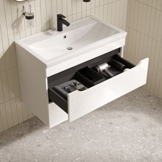 Тумба с раковиной IDDIS Рэй (Ray) RAY80W0i95K 80 см белый