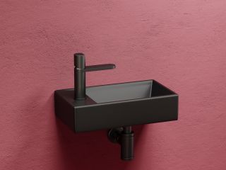 Раковина подвесная Ceramicanova Элемент (Element) CN6051RMB 40 см чёрный матовый