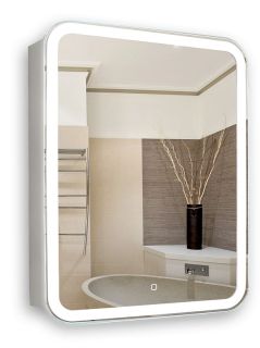 Зеркальный шкаф с подсветкой Azario Фиджи LED-00002364 60 см белый