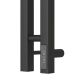 Полотенцесушитель электрический APEXTERMO Сириус SR10121BM 120x8 см с крючками чёрный матовый