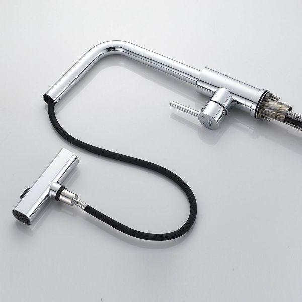 Смеситель для кухни Shevanik S263 с мультифункциональным изливом хром