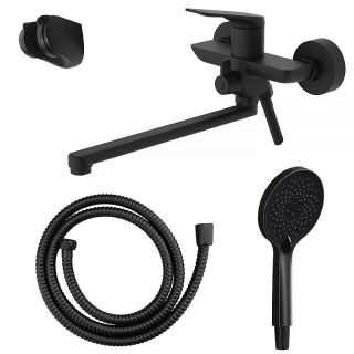 Смеситель для ванны Azario Lursy AZ-K1749B чёрный матовый