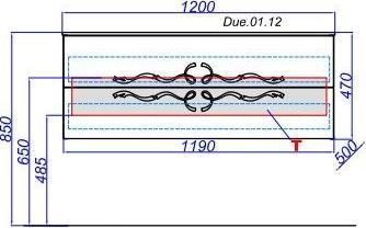 Подвесная тумба под раковину Clarberg Due Amanti DUE0112W 120см белый