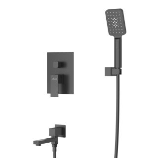 Душевой комплект Cezares Движение (Slider) SLIDER-VDSET-NOP чёрный матовый