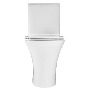 Унитаз-компакт Azario Fretta Round AZ-7121A безободковый белый