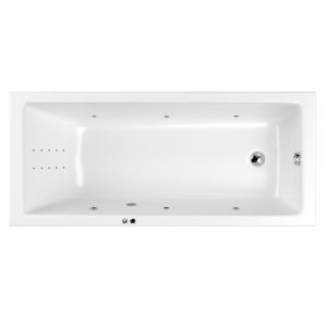 Гидромассажная ванна WHITECROSS Wave 0101.160070.100.LINENANO.CR 160x70 см Line Nano хром