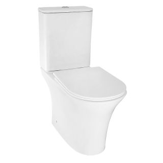 Унитаз-компакт Azario Fretta Round AZ-7121A безободковый белый