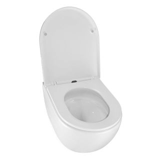 Унитаз подвесной Azario Ormi AZ-0253VD безободковый торнадо белый