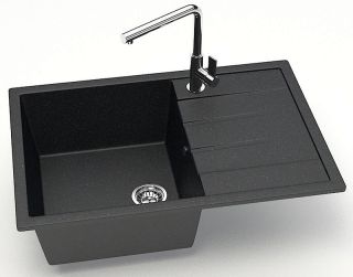 Кухонная мойка Azario Vision CS00078339 75 см чёрный