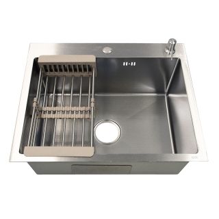 Кухонная мойка Azario Nicole AZS6050H 60 см серебро соты