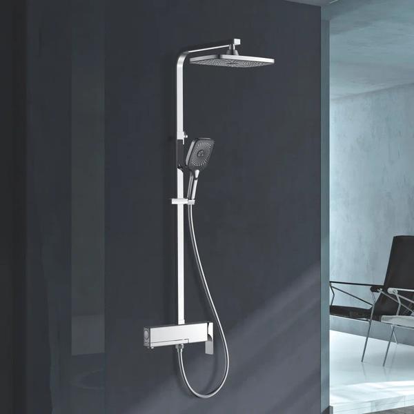 Душевая стойка Rose R1036 хром