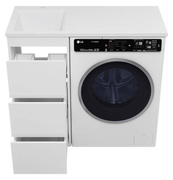 Напольная тумба под раковину Brevita Grafit УТ000015079 40 см белый