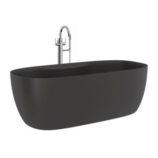 Ванна из искусственного камня Kludi Resa S 53BF0339 170x80 см чёрный матовый