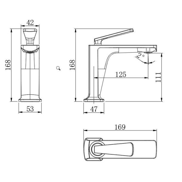 Смеситель для раковины Kohr NOAN 1LN170100CP-0000A хром