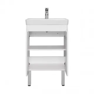 Тумба под раковину Aquaton Сканди 1A278801SD010 55 см белый глянцевый/белый матовый