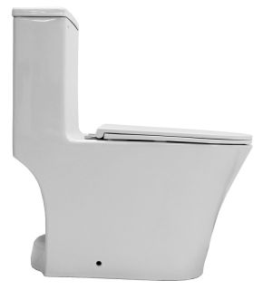 Унитаз-моноблок Azario Vally AZ-80687 безободковый торнадо белый
