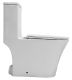 Унитаз-моноблок Azario Vally AZ-80687 безободковый торнадо белый