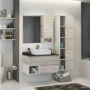 Comforty Шкаф-колонна "Прага-45" дуб белый