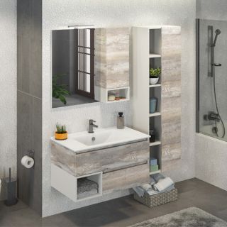Comforty Шкаф-колонна "Турин-45" дуб бежевый Comforty Шкаф-колонна "Турин-45" дуб бежевый