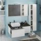 Comforty Шкаф-колонна "Милан-40" белый глянец