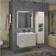 Comforty Тумба-умывальник "Женева-75" дуб белый с раковиной Comforty 75E