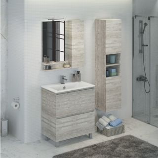 Comforty Зеркало-шкаф "Верона-75" дуб белый Comforty Зеркало-шкаф "Верона-75" дуб белый