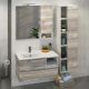 Comforty Тумба-умывальник "Турин-90L" дуб бежевый с раковиной Comforty 9090EL