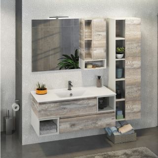 Comforty Зеркало-шкаф "Турин-120" дуб бежевый Comforty Зеркало-шкаф "Турин-120" дуб бежевый