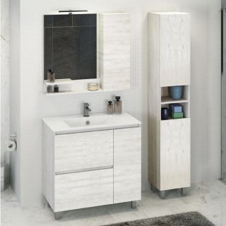 Comforty Шкаф-колонна "Верона-35-Н" дуб белый Comforty Шкаф-колонна "Верона-35-Н" дуб белый