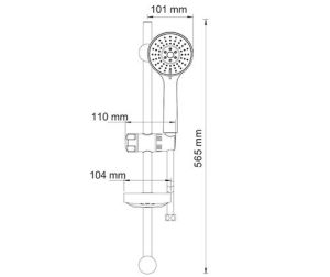 Wasserkraft A005 Душевой комплект 57 см