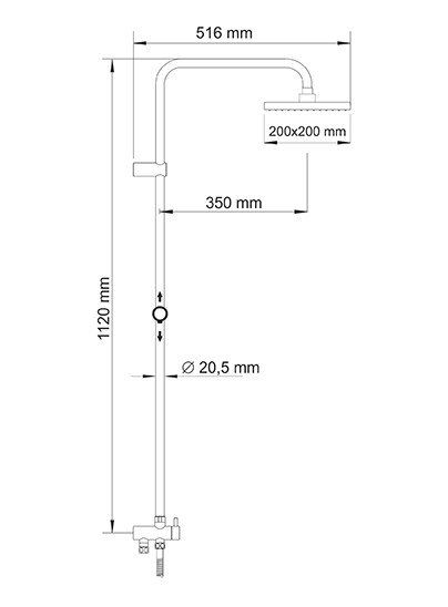 Wasserkraft A040 Душевой комплект Wasserkraft A040 Душевой комплект