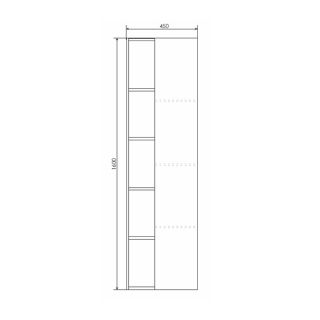 Comforty Шкаф-колонна "Турин-45" дуб бежевый Comforty Шкаф-колонна "Турин-45" дуб бежевый