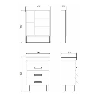 Comforty Тумба-умывальник "Никосия-60Н" дуб белый с раковиной Fest 60 F01 Comforty Тумба-умывальник "Никосия-60Н" дуб белый с раковиной Fest 60 F01