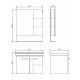 Comforty Тумба-умывальник "Рига-70" дуб сонома с раковиной Comforty 9335-70