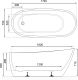 Ванна акриловая EXCELLENT Comfort+ 175x75 (белая/белая)