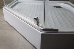 Поддон Erlit Comfort ER100V низкий пятиугольный 100 ABS в сборе