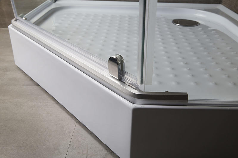 Поддон Erlit Comfort ER100V низкий пятиугольный 100 ABS в сборе