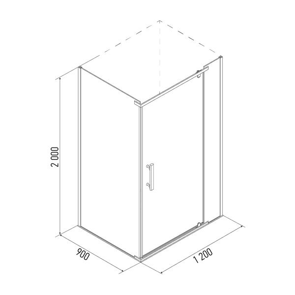 Душевой уголок Erlit Comfort ER10112H-C1 (1200x900x2000) Душевой уголок Erlit Comfort ER10112H-C1 (1200x900x2000)