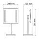 Wasserkraft K-1007 Зеркало с LED-подсветкой 3-х кратным увеличением