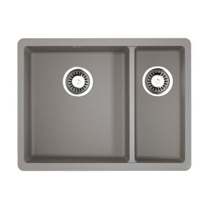 Мойка кухонная Omoikiri Kata 55-2-U-GR Artgranit/Leningrad Grey