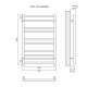 Полотенцесушитель электрический Lemark Unit П10 LM45810E 500x800, левый/правый