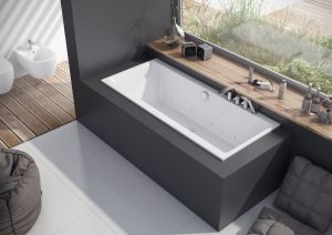 Ванна акриловая EXCELLENT Pryzmat Slim 180x80