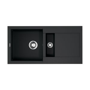 Мойка кухонная Omoikiri Sakaime 86-2-BL Tetogranit/черный